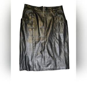 Vintage Y2K Castlecore Sexy Western Dark Fairy Goth  Buttery Soft Leather Skirt